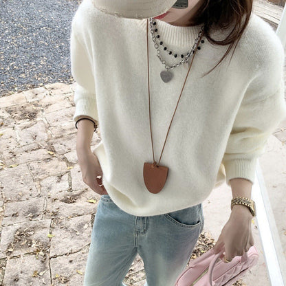 Damen Strickpullover Oversized Bequem Eveloria