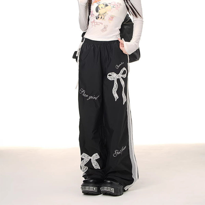 Damen Freizeithose Dekorativ Mit Schleifen Bequem