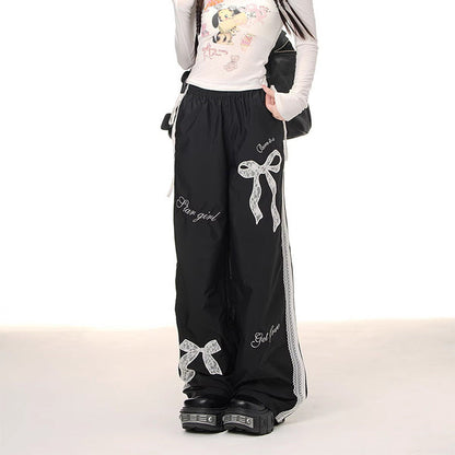 Damen Freizeithose Dekorativ Mit Schleifen Bequem