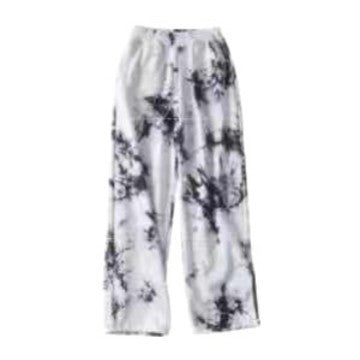 Damen Jerseyhose Tiefe Taille Batikdesign