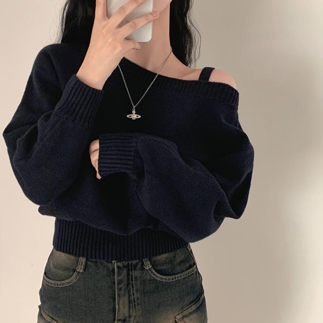 Damen Oversized Strickpullover Eveloria