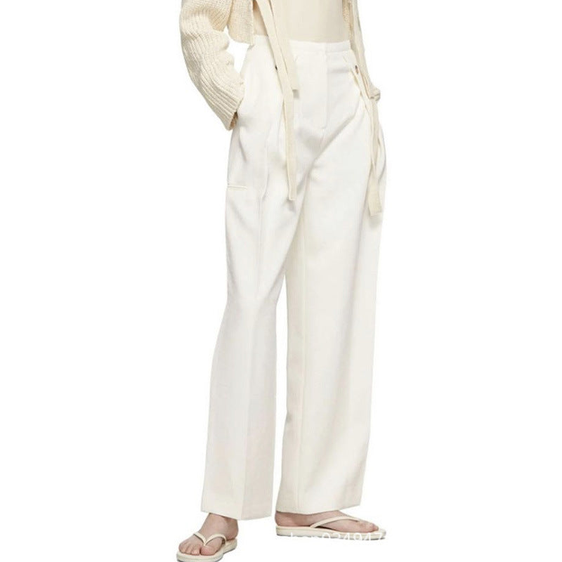 Damen Weite Hose mit Falten