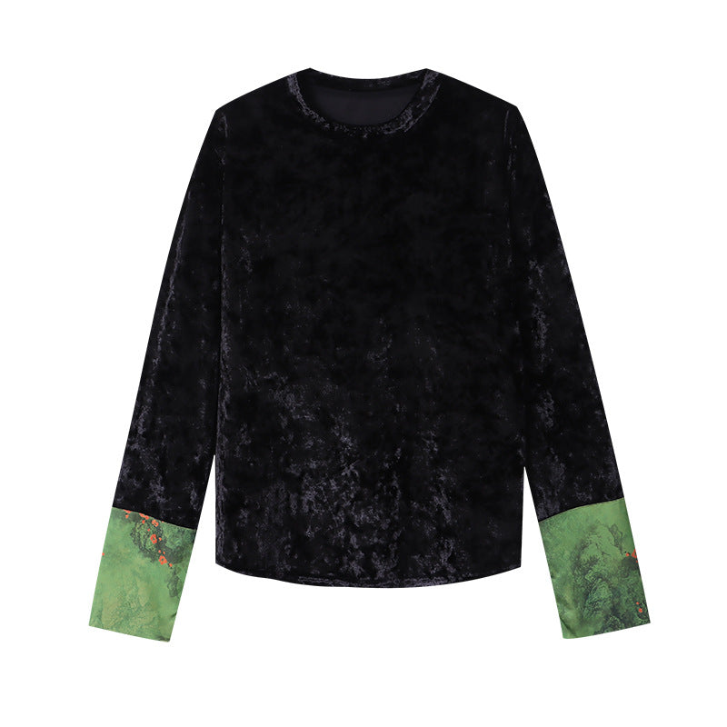 Damen Langarmshirt Velvet Elegant Eveloria