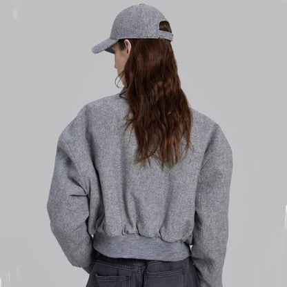 Damen Oversized-Jacke Wollmix Eveloria