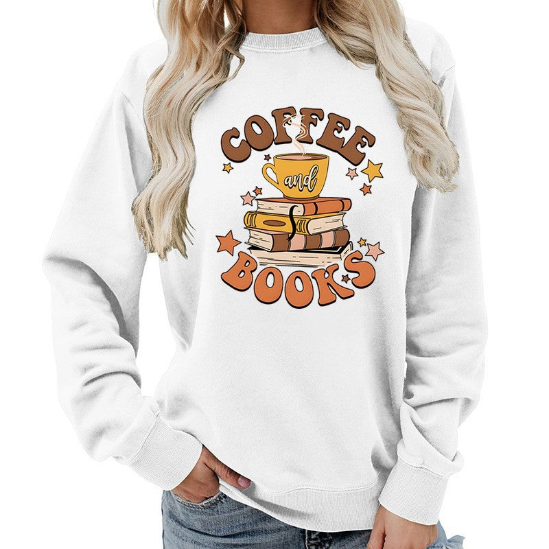 Damen Sweatshirt Kaffeebuch-Design Eveloria