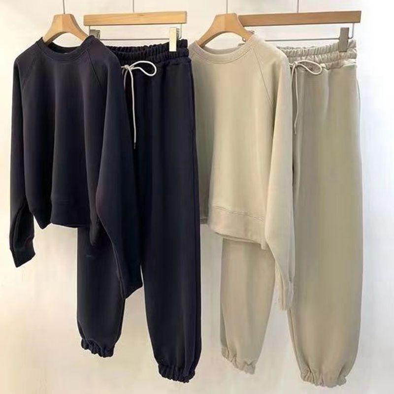 Damen Freizeit-Set Elastischer Bund Lässiger Schnitt Eveloria