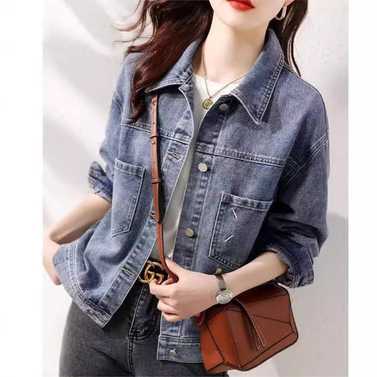 Damen Oversized Jeansjacke Eveloria - Eveloria