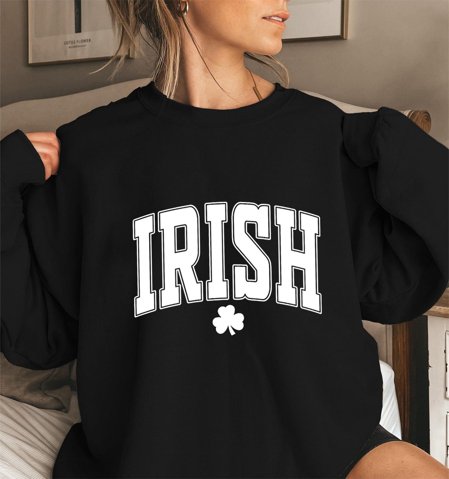 Damen Sweatshirt Irisches Design Eveloria