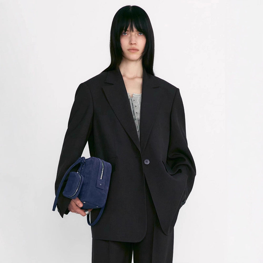 Damen Oversized Blazer Eveloria Hochwertiger Stoff