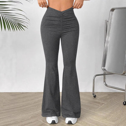 Damen Hochtaillierte Bootcut-Hose Eveloria - Eveloria