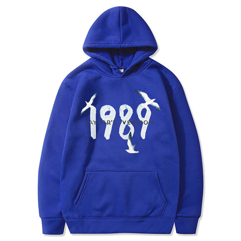 Damen Kapuzenpullover Baumwolle Vogelmotiv Eveloria