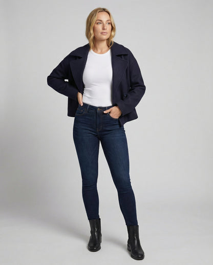Damen Doppelreiher Kurzjacke
