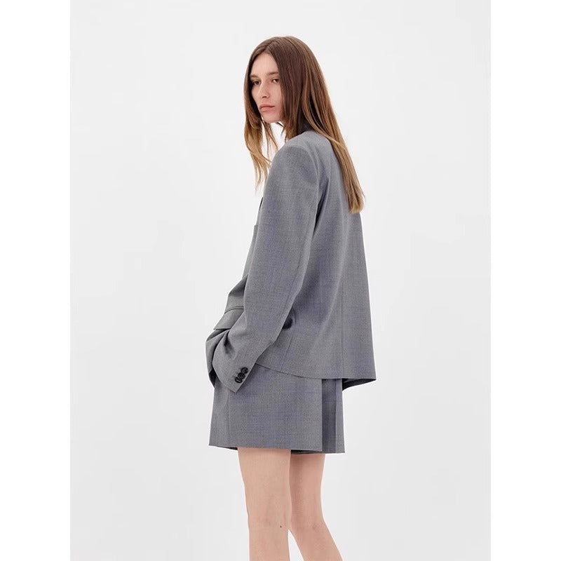 Damen Oversized Blazer Karomuster Eveloria