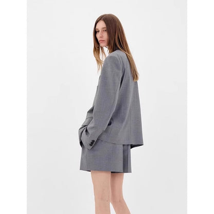Damen Oversized Blazer Karomuster Eveloria