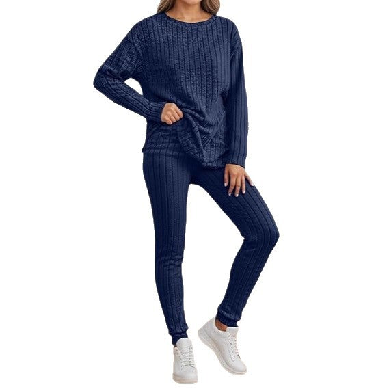 Damen Strickensemble Rippenstruktur Eveloria