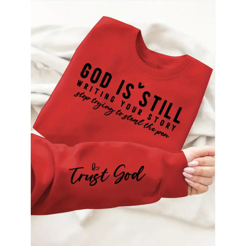 Damen Sweatshirt Weiches Material Inspirierender Schriftzug Eveloria