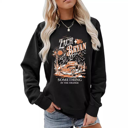 Damen Sweatshirt Vintage Truck Design Eveloria