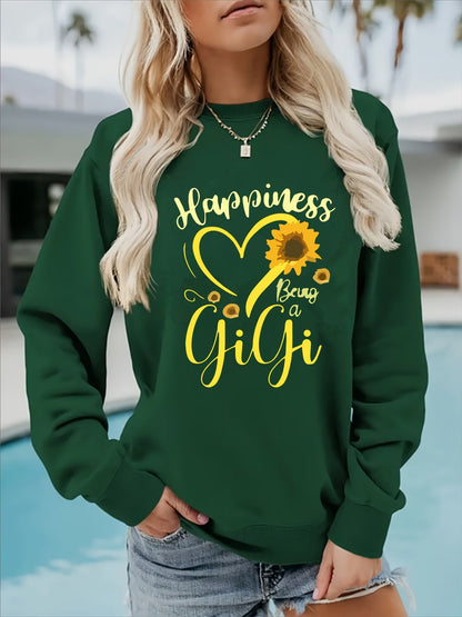 Damen Sweatshirt Voluminöse Ärmel Bunt