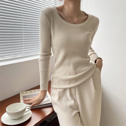 Damen Langarm-Shirt Eveloria Baumwolle Weiß - Eveloria