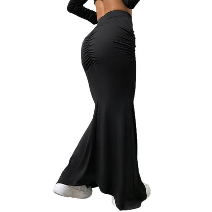 Damen Maxi-Rock Rüschendetails Eleganter Schnitt Eveloria