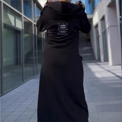 Damen Kapuzenkleid mit Taschen Urban Style Eveloria
