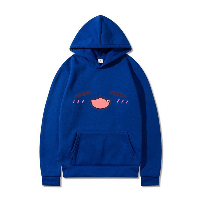Damen Kapuzenpullover Cartoon-Gesicht Bequem Grün