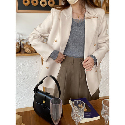 Damen Doppelreiher Blazer Klassisch Eveloria - Eveloria