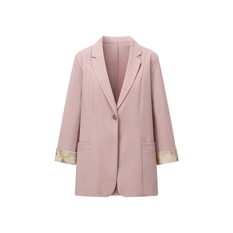 Damen Blazerjacke Florales Innenfutter Eveloria - Eveloria