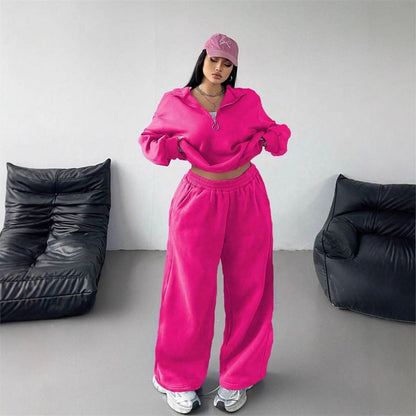Damen Sportliches Hoodie und Sweathosen Set Eveloria