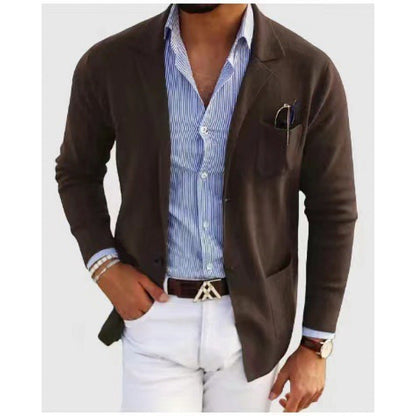 Herren Strickblazer Lässig Bequem Eveloria