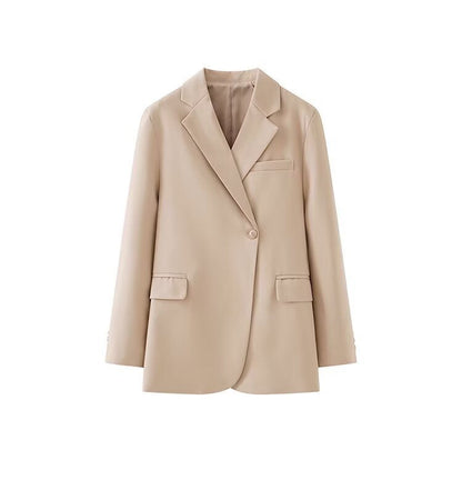Damen Blazerjacke Moderner Schnitt Praktische Taschen Eveloria