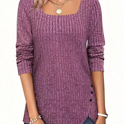 Damen Langarmshirt Eveloria Baumwolle Weiße Farbe