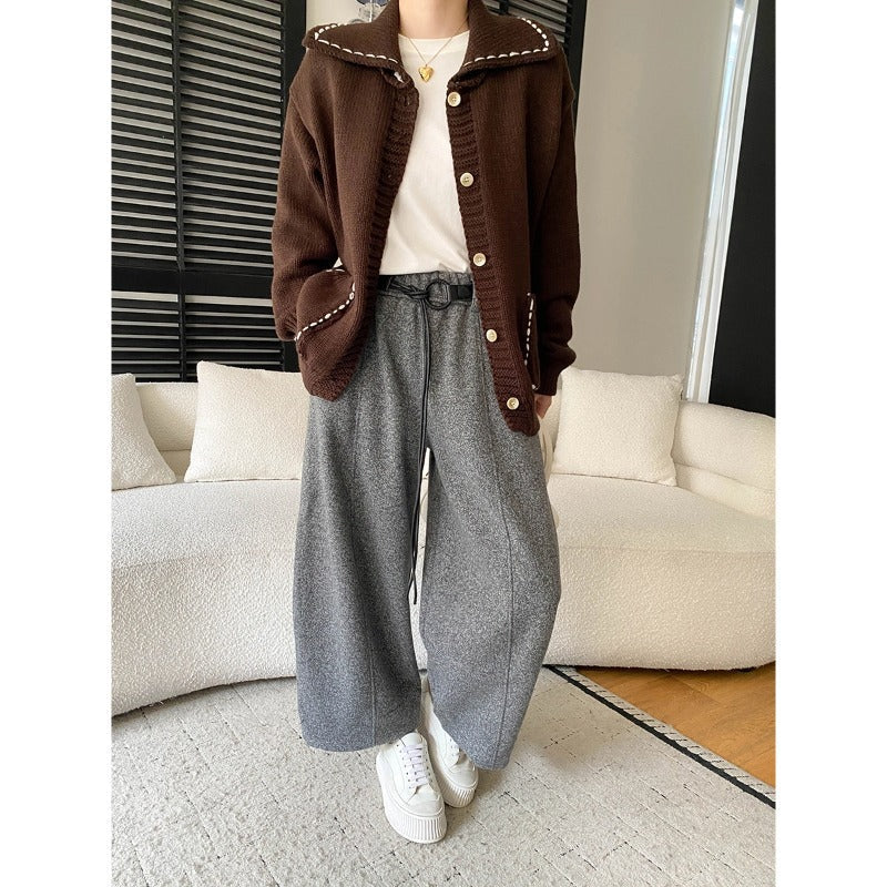 Damen Strickjacke mit Knöpfen und Taschen Eveloria