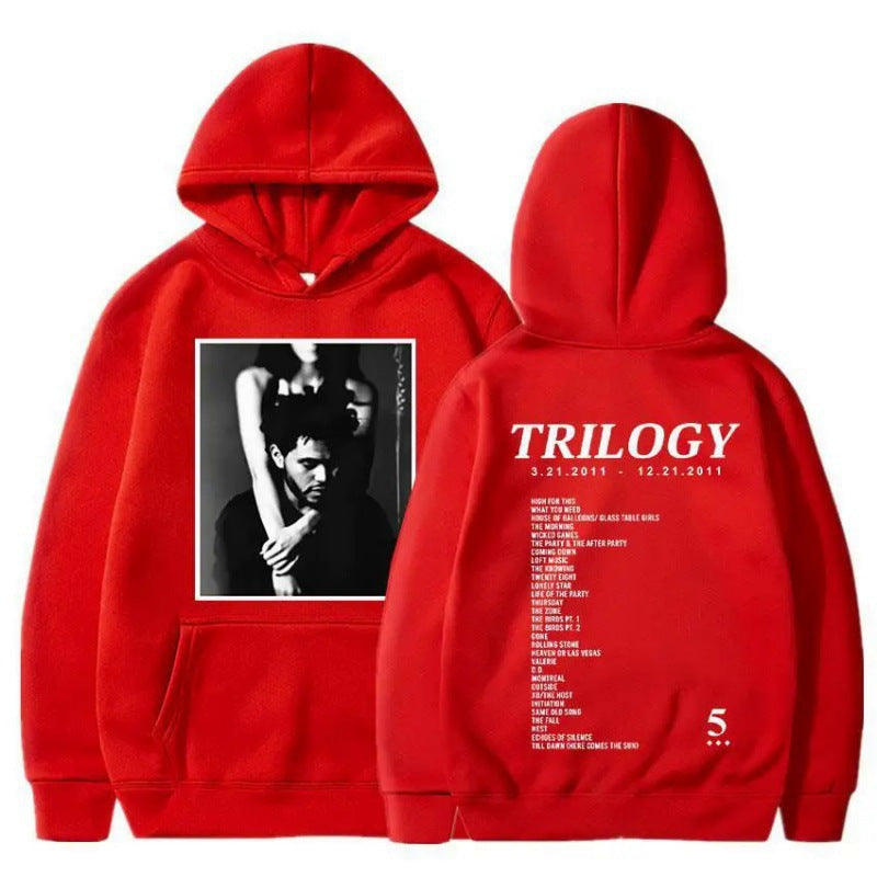 Damen Kapuzenpullover mit Fotodruck und Schriftzug Eveloria