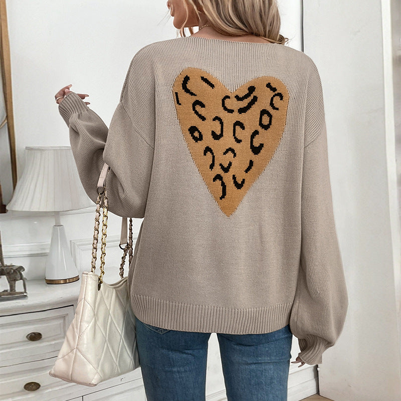 Damen Strickpullover Lässig mit Schleifen-Detail Anthrazit