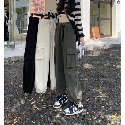 Damen Cargo-Hose seitliche Taschen Eveloria - Eveloria