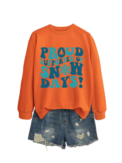 Damen Sweatshirt Kreativer Aufdruck Lässiger Schnitt Grau Eveloria