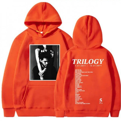 Damen Kapuzenpullover mit Fotodruck und Schriftzug Eveloria