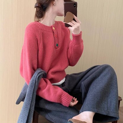 Damen Pullover Weiches Material Bunt Eveloria
