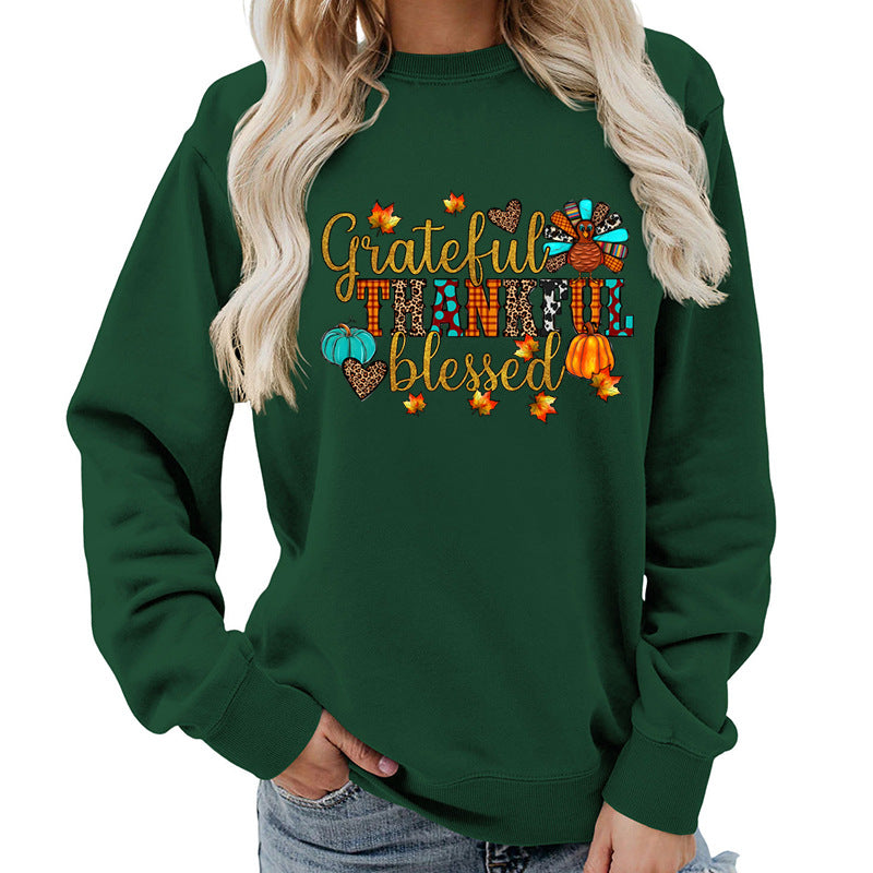 Damen Sweatshirt Herbstlich Dankeschön Motiv Eveloria