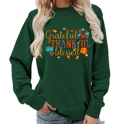 Damen Sweatshirt Herbstlich Dankeschön Motiv Eveloria