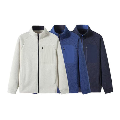 Damen Fleecejacke Sportlich Reißverschluss Eveloria