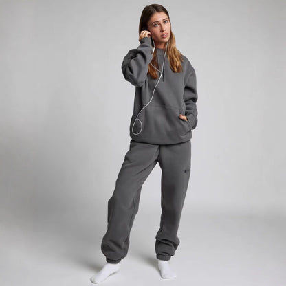 Damen Hoodie mit Schlafmaske aus Fleece Eveloria