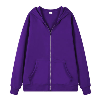 Damen Oversized Kapuzenjacke Reißverschluss Eveloria