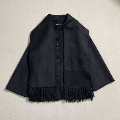 Damen Poncho aus Wolle Elegant Vielseitig Eveloria