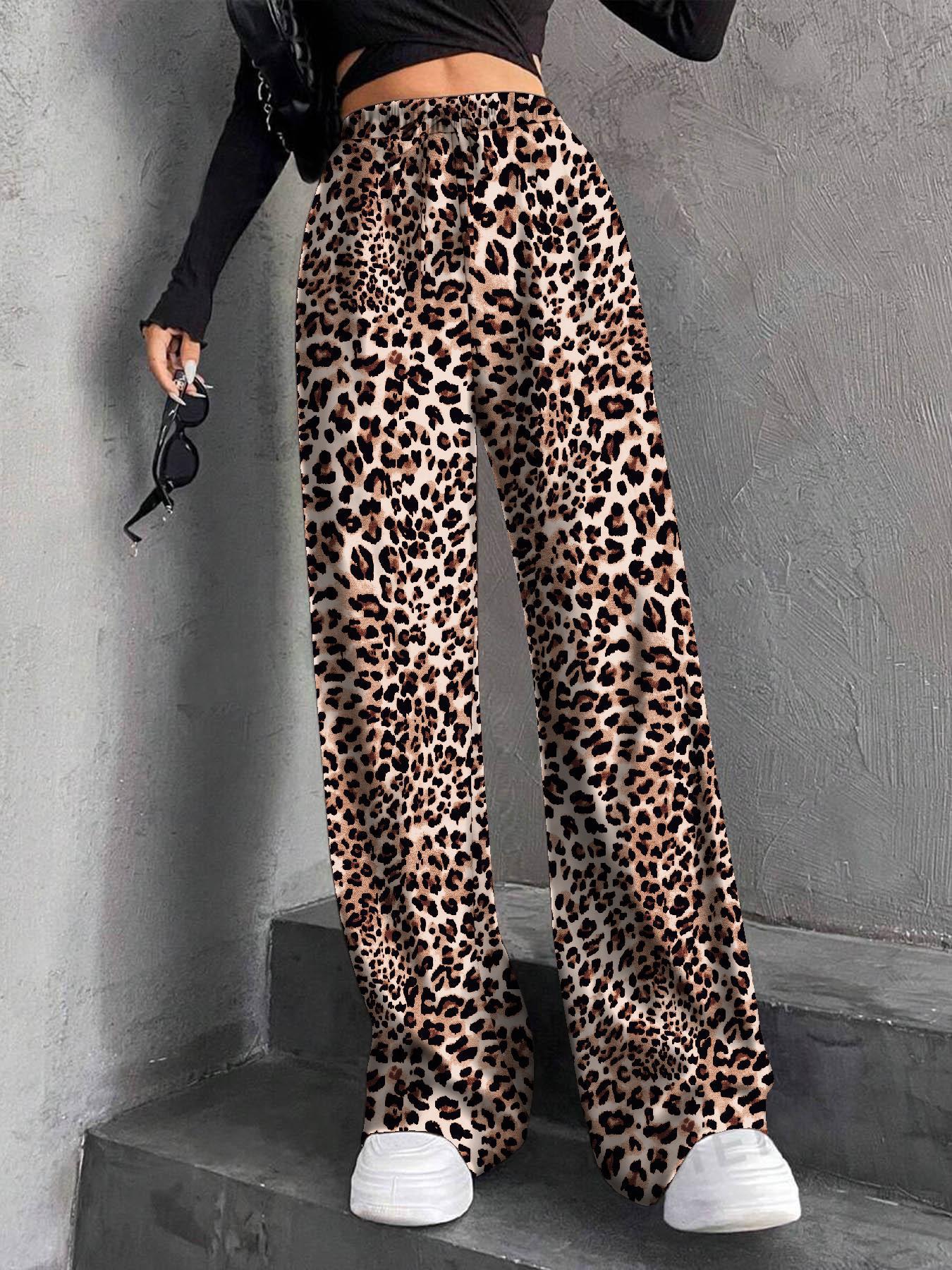 Damen Plissee-Hose Weit mit elastischem Bund und Taschen