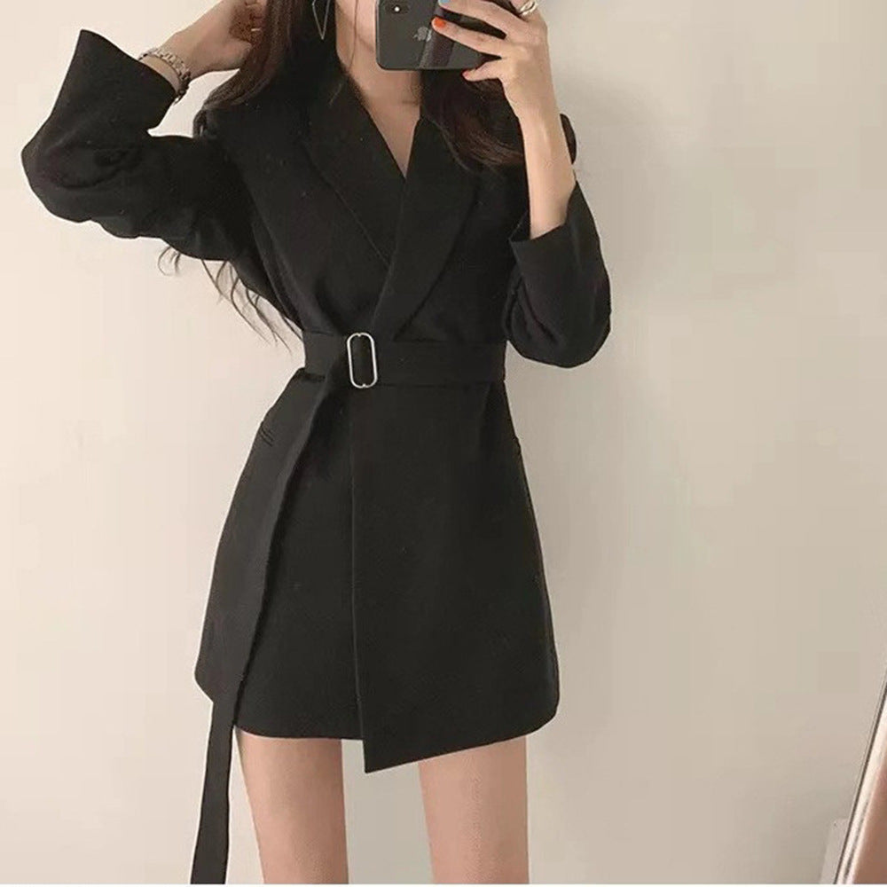 Damen Blazer mit Taillengürtel Eveloria