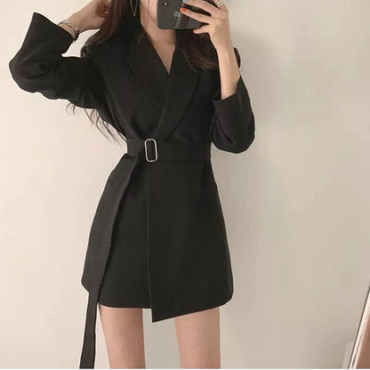 Damen Blazer mit Taillengürtel Eveloria