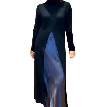 Damen Maxi-Kleid mit Seitenschlitz Elegantes Design