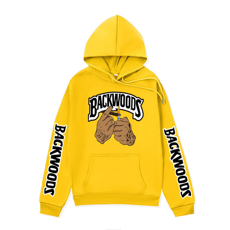Damen Kapuzenpullover mit Grafikdesign und Kängurutaschen